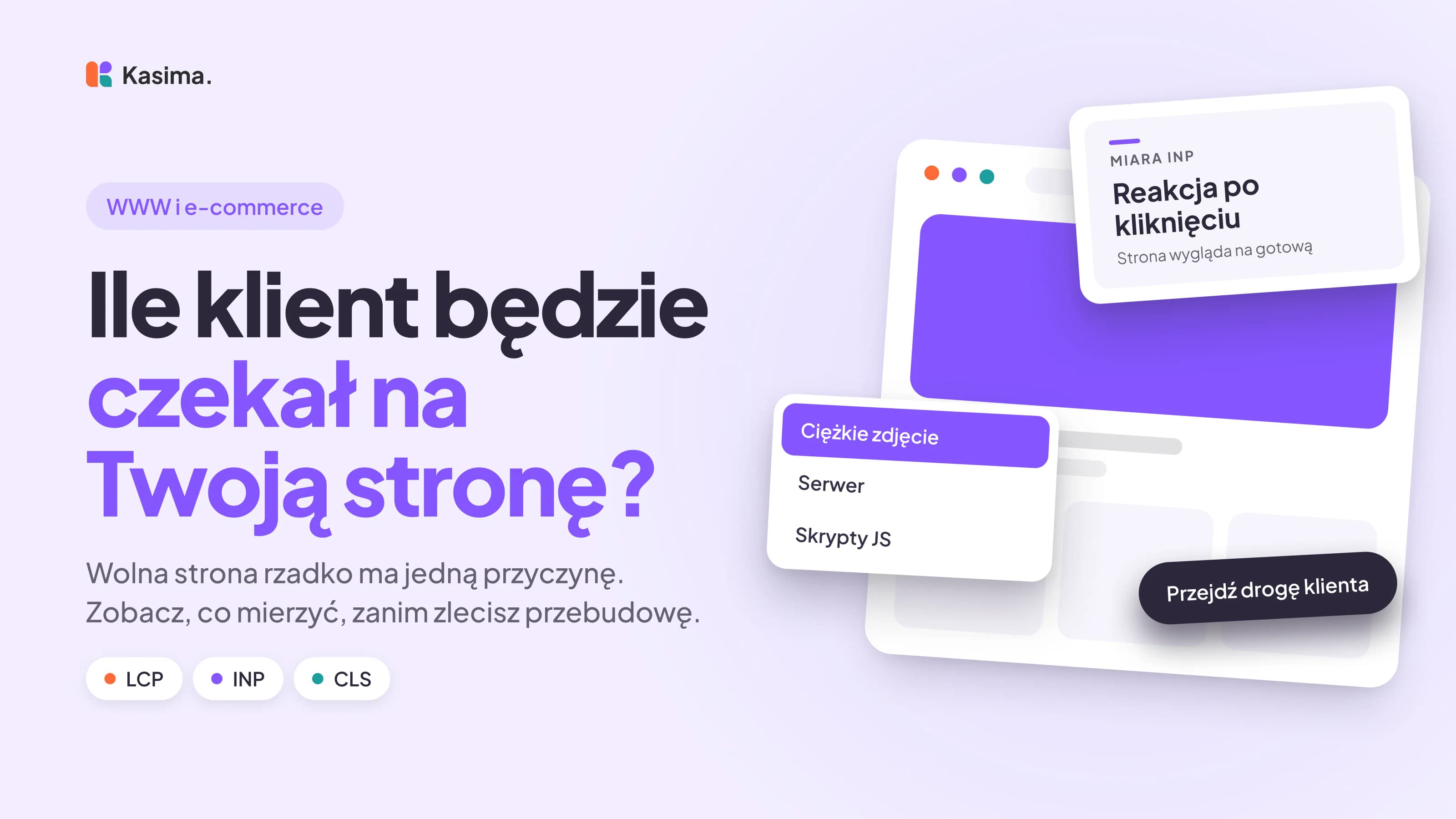 Okładka wpisu: Ile klient będzie czekał na Twoją stronę? Wolna strona rzadko ma jedną przyczynę. Zobacz, co mierzyć, zanim zlecisz przebudowę.